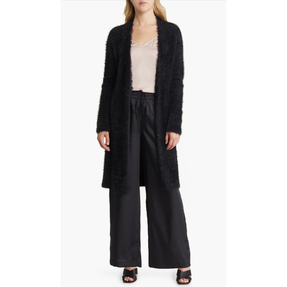 Halogen® Black Cozy Long Cardigan Size XL